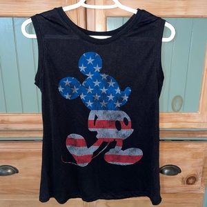 American flag Mickey Mouse tank top